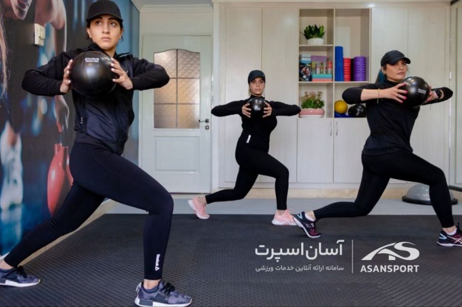 کلاس آنلاین پیلاتس تیم آیسودا اسفندیاری