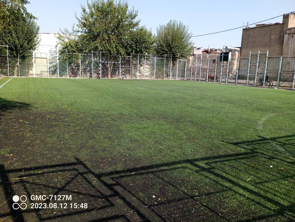 تصویر زمین چمن مصنوعی گل محمدی تهران