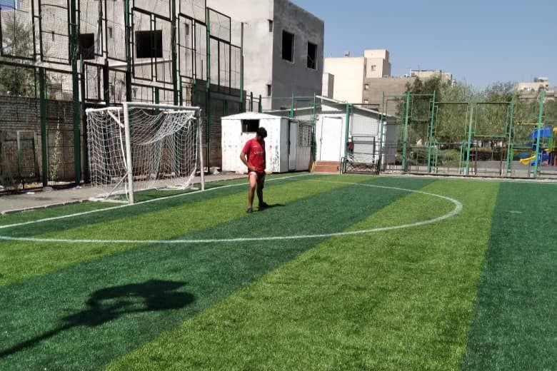 تصویر چمن مصنوعی بوستان محسنی تهران