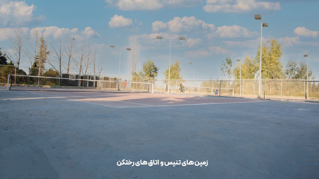تصویر زمین تنیس شماره 2 شکوه طبیعت گرگان