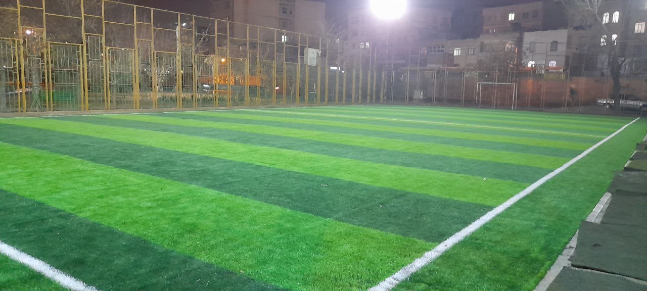 تصویر زمین چمن مصنوعی کوچک ورزشگاه زنبق تهران