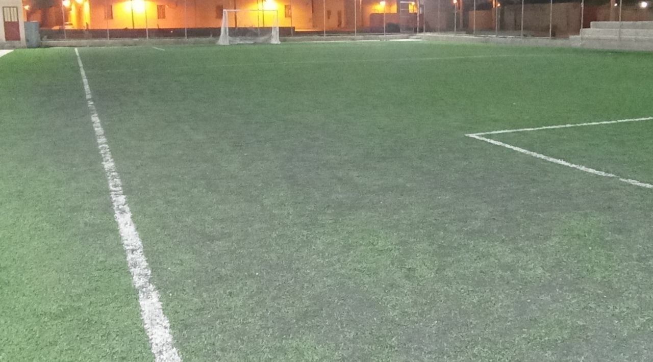 تصویر زمین چمن مصنوعی گورک مزار حسینی بوشهر