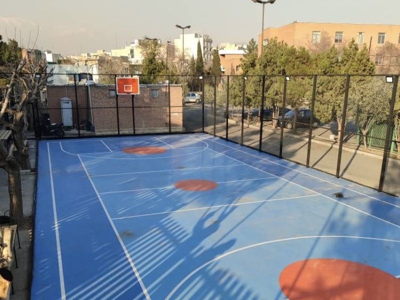 تصویر زمین روباز بسکتبال بالر تهران
